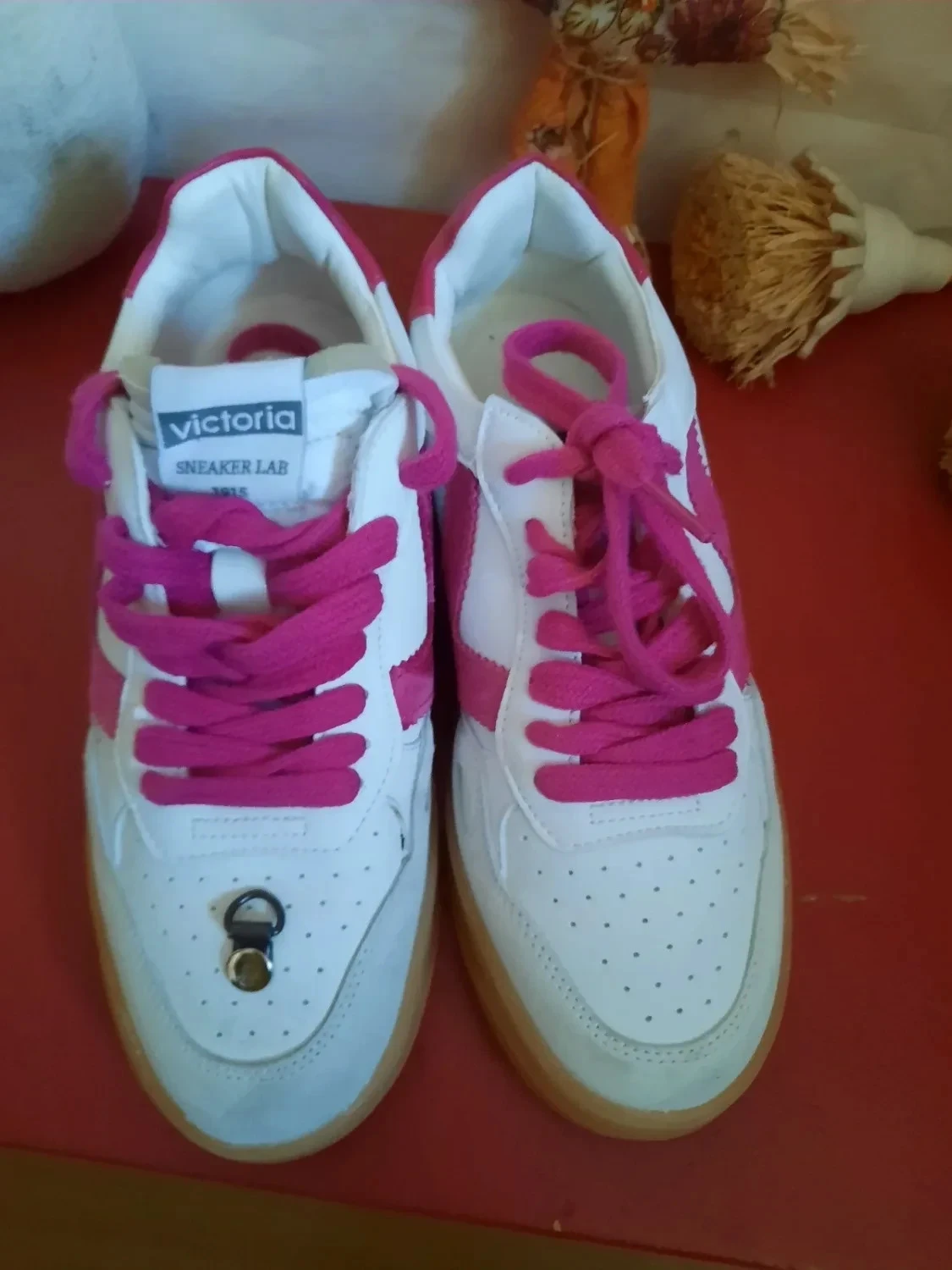 Leather and faux leather sneakers, women's size 37. Victoria. – photo 4